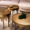 Eichholtz Gardini Vintage Brass Finish Side Table