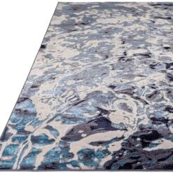 Aurora Foam Metallic Blue 200cm X 290cm Rug -Housing Units Furniture Store ceaf2c79c6cb3d4134adf8eb8cb9f2d9