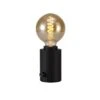Delph Black Dimmable Table Lamp Base