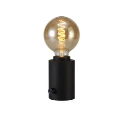 Delph Black Dimmable Table Lamp Base