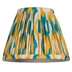 Ikat Yellow & Jade 16cm Light Shade