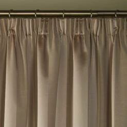 Laura Ashley Lille Stripe Truffle Natural 66" X 72" Pencil Pleat Curtains -Housing Units Furniture Store d090961bab2634f64695d33a558a4d80 2