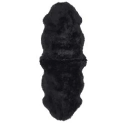 Sheepskin Black Double Rug