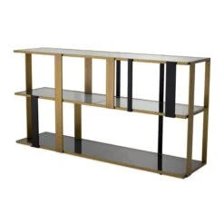 Eichholtz Clio Brushed Brass Finish Low Cabinet
