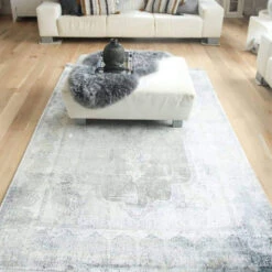 Toros Overdyed Frost Grey 200cm X 290cm Rug