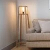 Keep Natural Wood Floor Lamp