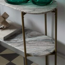 Libra Toronto Oval Marble Console Table -Housing Units Furniture Store d2369fefaf1f825b7c7f7725111f124d