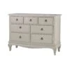 Versailles Cream 7 Drawer Low Wide Chest