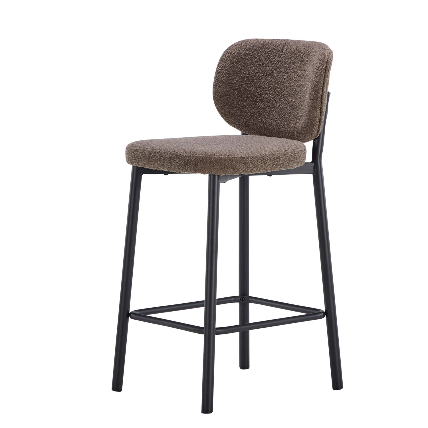 Sofia Brown Boucle Counter Bar Stool 2 Sofia Brown Boucle Counter Bar Stool - Image 2