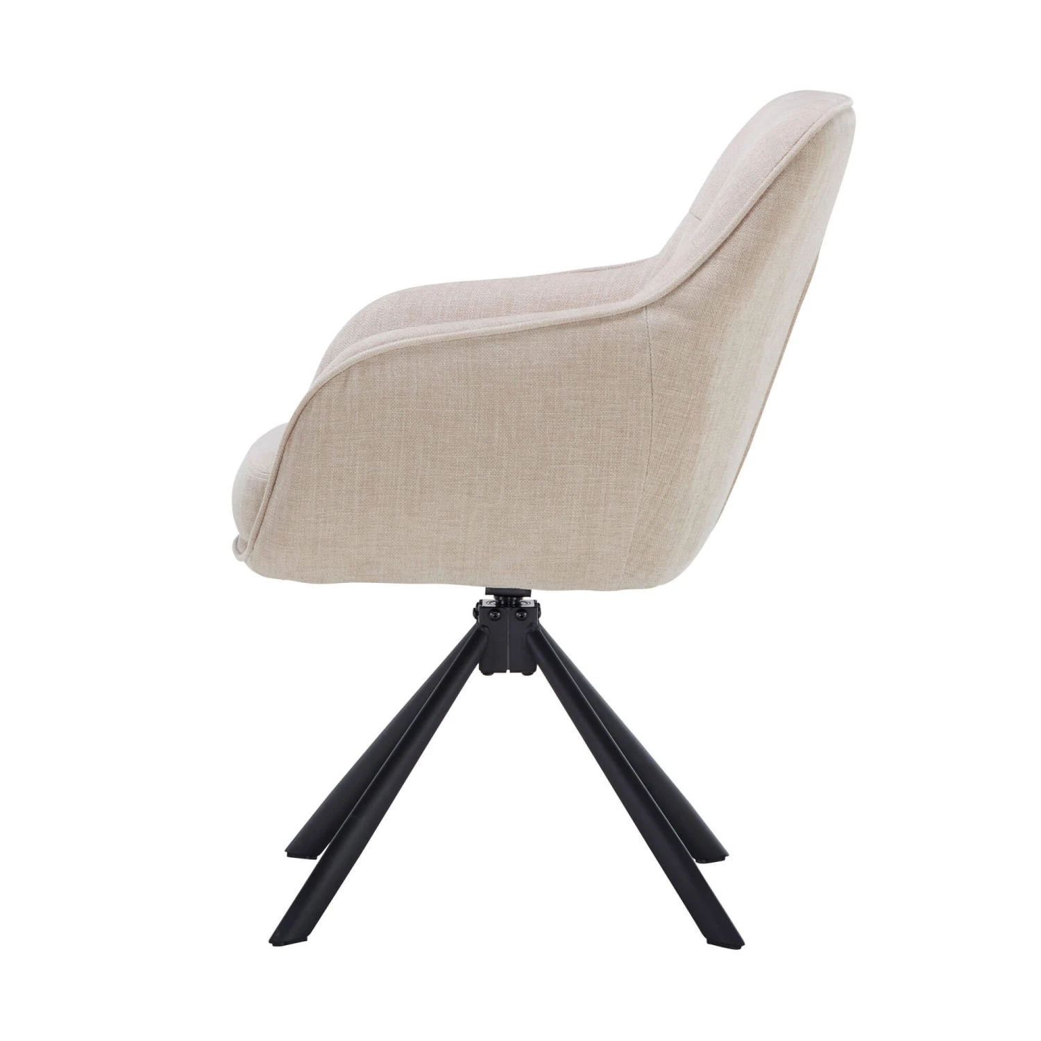 Artemis Round Extending Dining Table With 4 Ava Swivel Cream Dining Chairs 6 Artemis Round Extending Dining Table With 4 Ava Swivel Cream Dining Chairs - Image 6