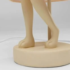 Cream Modest Rabbit 50cm Table Lamp With Peach Shade -Housing Units Furniture Store d3742c9c870ff4260bf5008ac46e492b