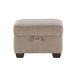 Haddon Imperial Oyster Fabric Maine Footstool With Storage