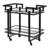 Renee Black Drinks Trolley Two Tier