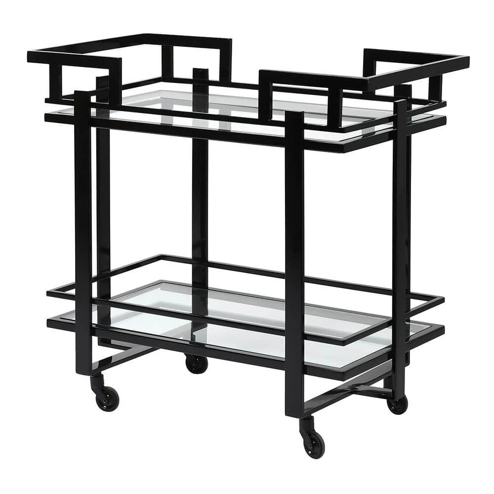 Renee Black Drinks Trolley Two Tier 1 Renee Black Drinks Trolley Two Tier