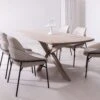 Stephanie 220cm Solid Brushed Ash Dining Table
