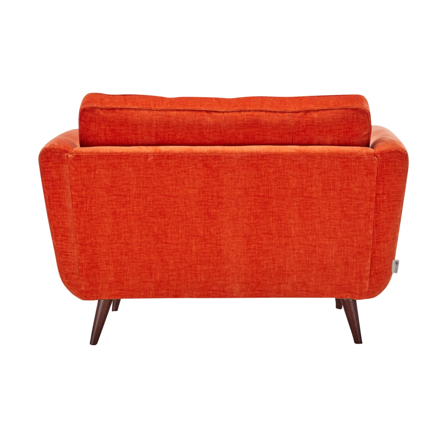 Orla Kiely Ivy Snuggler Sofa In Derry Orange Fabric 4 Orla Kiely Ivy Snuggler Sofa In Derry Orange Fabric - Image 4