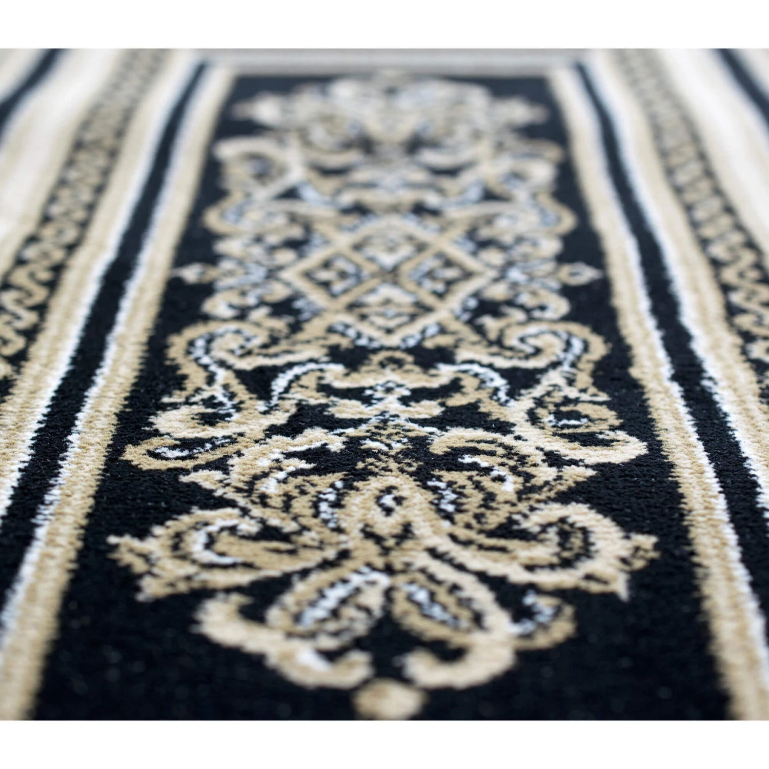 Da Vinci Black 133x195cm Rug 3 Da Vinci Black 133x195cm Rug - Image 3