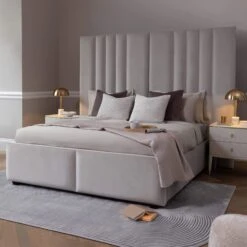 Serenity Cream Velvet 180cm Superking Bed Frame