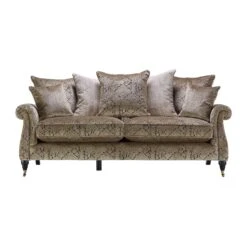 Parker Knoll Eastbury Mink Fabric Grand Pillow Back Sofa