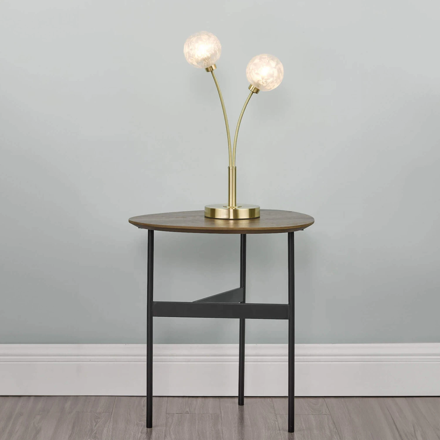 Avari Brass & Frosted Glass Table Lamp 1 Avari Brass & Frosted Glass Table Lamp