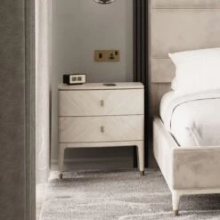 Davina Stone 2 Drawer Bedside Table With Gold Handles 7 Davina Stone 2 Drawer Bedside Table With Gold Handles -Housing Units Furniture Store d6775c668cb8b84e10a63b0cd90b4165