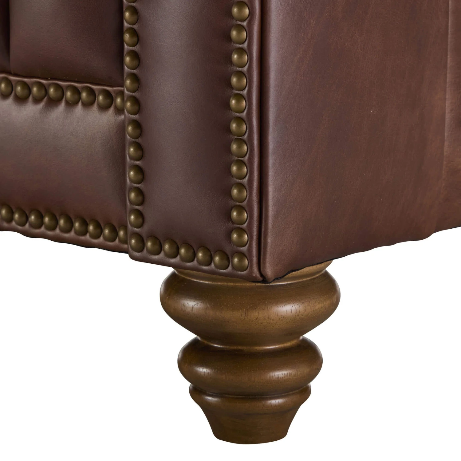 Wentworth Kodak Clove Brown Leather Snuggler Sofa 8 Wentworth Kodak Clove Brown Leather Snuggler Sofa - Image 8