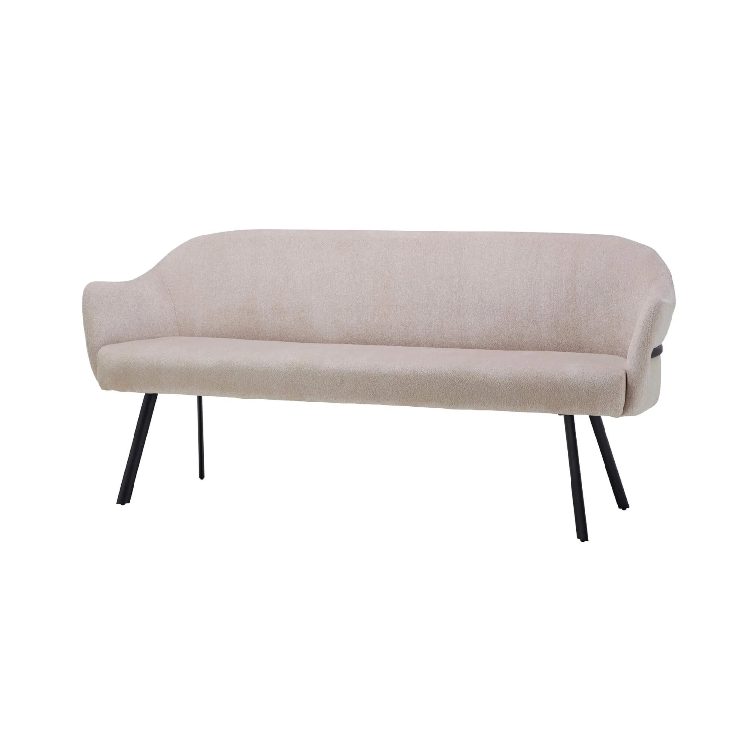 Faith Beige Fabric Dining Bench 1 Faith Beige Fabric Dining Bench