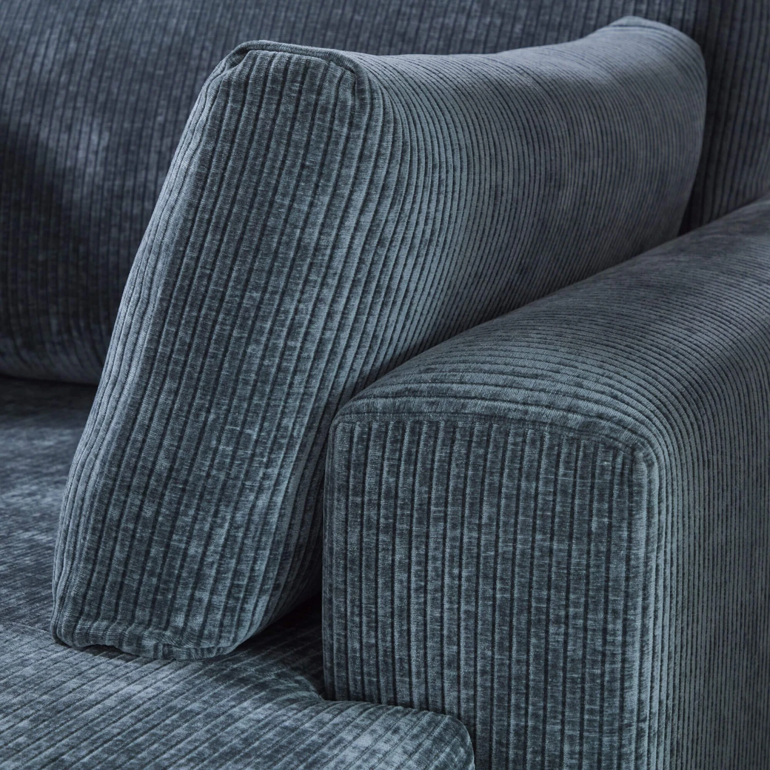 Ellington Teal Fabric U-Shaped Sofa 2 Ellington Teal Fabric U-Shaped Sofa - Image 2