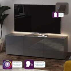 Intelligent 150cm Grey Gloss TV Unit -Housing Units Furniture Store d962ebd1256fc863e425c384eb57e40c