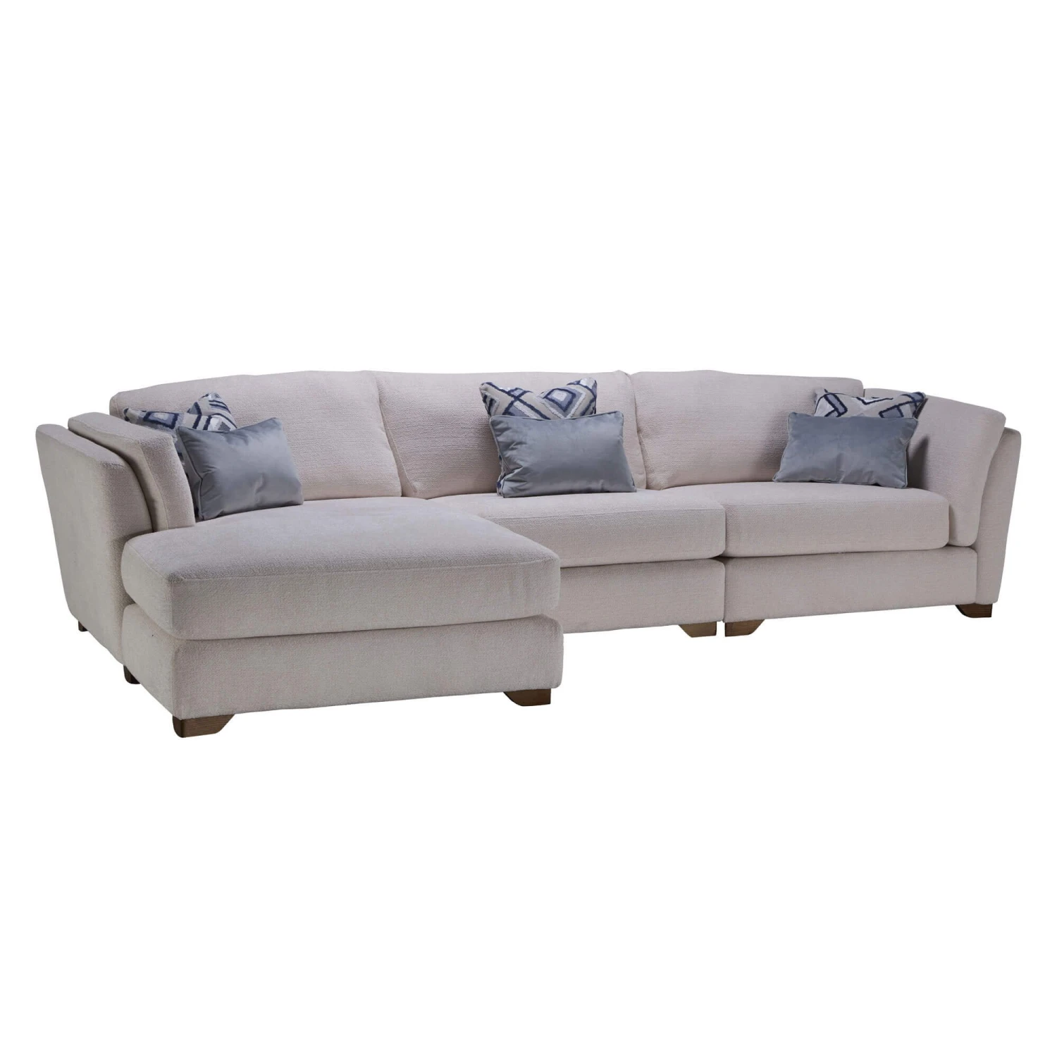 Julietta Mikah Daisy Cream Fabric Left Hand Corner Chaise Sofa 2 Julietta Mikah Daisy Cream Fabric Left Hand Corner Chaise Sofa - Image 2