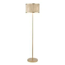 Fenella Gold & Seagrass 3 Light Floor Lamp -Housing Units Furniture Store d9b8d0aa1e32fd930a274510cfb6d7e7