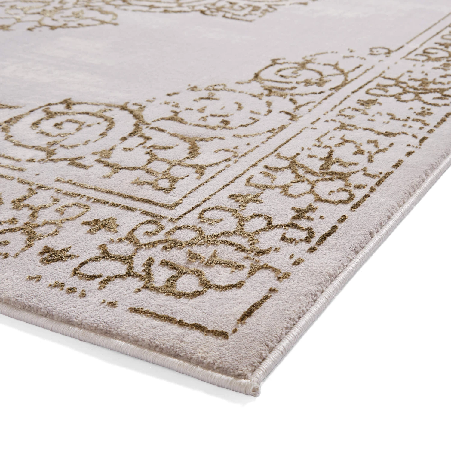 Artemis Gold And Silver 120x170cm Rug 3 Artemis Gold And Silver 120x170cm Rug - Image 3
