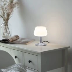 Till Chrome Touch Table Lamp