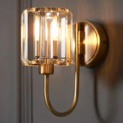 Berenice Brass 1 Light Wall Light