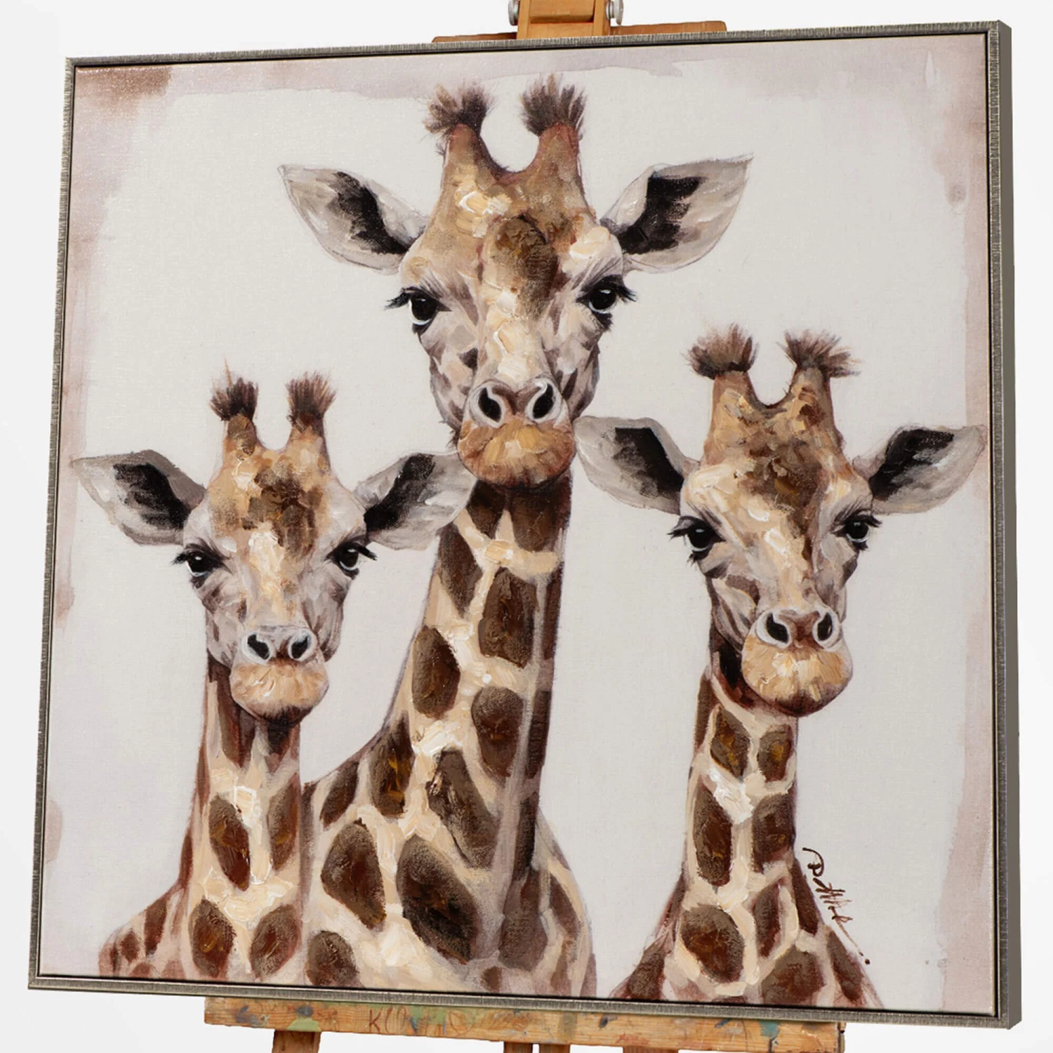 Three Giraffes Canvas 2 Three Giraffes Canvas - Image 2