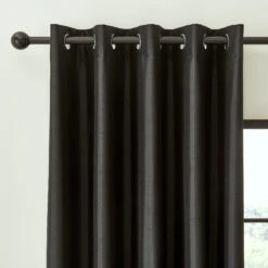 Faux Silk Black Thermal Blackout Eyelet Curtain Collection -Housing Units Furniture Store db0596ac609ea58cea3b9ced692e272b