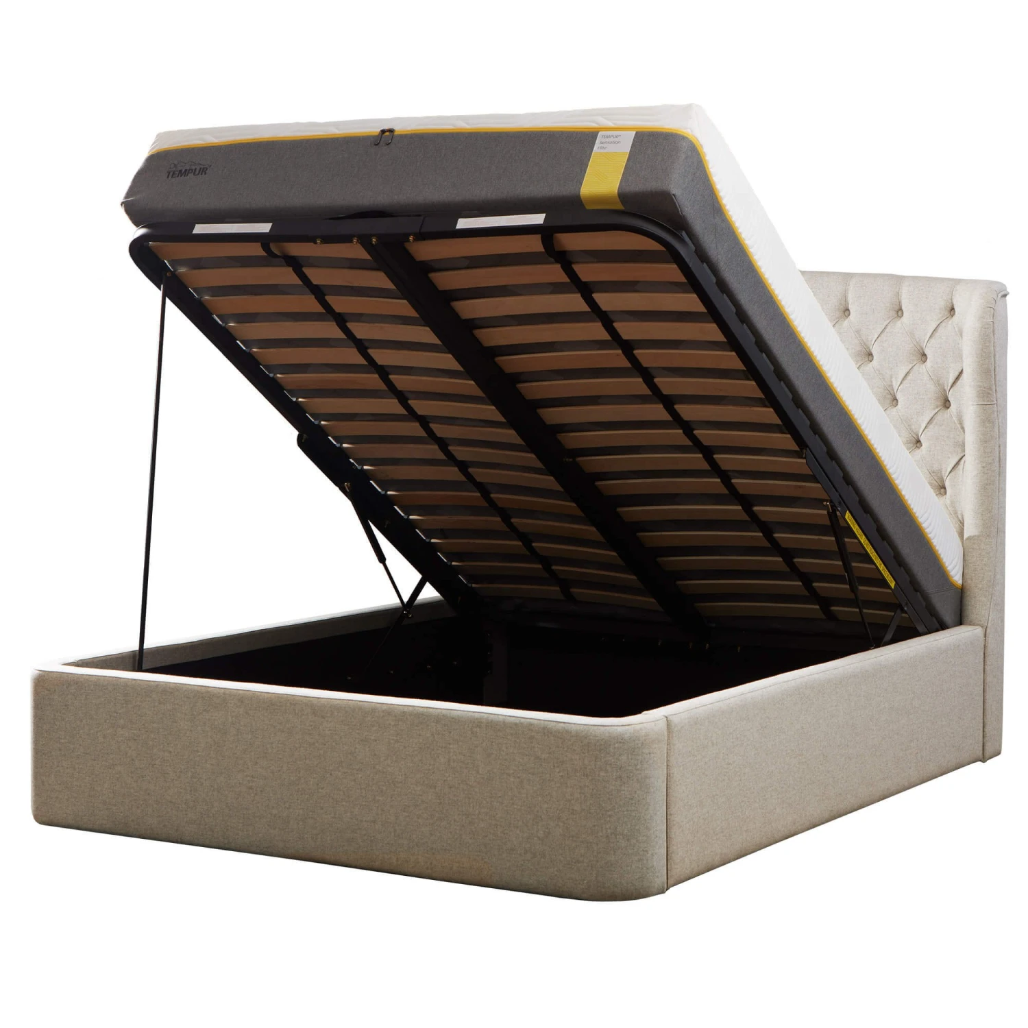 TEMPUR® Holcot 150cm Kingsize Shetland Pebble Ottoman Bed Frame 3 TEMPUR® Holcot 150cm Kingsize Shetland Pebble Ottoman Bed Frame - Image 3