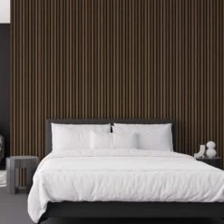 Walnut Acoustic Decorative Wall Slat Panel -Housing Units Furniture Store db27d5d8030d16a3cf4f5c2f67dae925