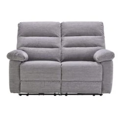 Dante Grey Fabric 2 Seater Electric Recliner Sofa