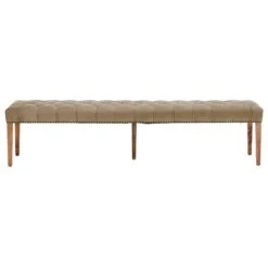 Jacob 200cm Taupe Velvet Straight Dining Bench -Housing Units Furniture Store db4dc1e527f5c18e51e08560057efe70