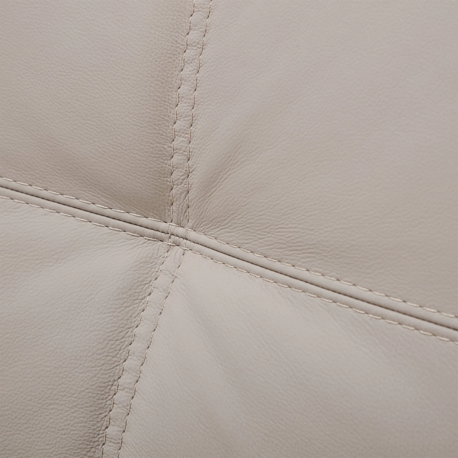 Natuzzi Editions Toledo Greige Leather 2 Seater Sofa 5 Natuzzi Editions Toledo Greige Leather 2 Seater Sofa - Image 5