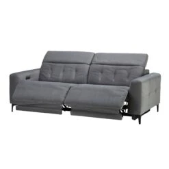 Frascati Misty Grey Fabric Power Recliner 3 Seater Sofa -Housing Units Furniture Store dc004398af60e76734662fa1ffe90d9f