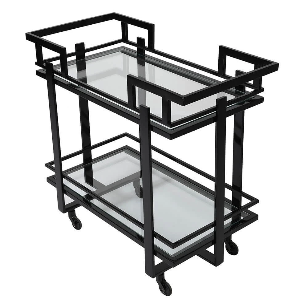 Renee Black Drinks Trolley Two Tier 3 Renee Black Drinks Trolley Two Tier - Image 3