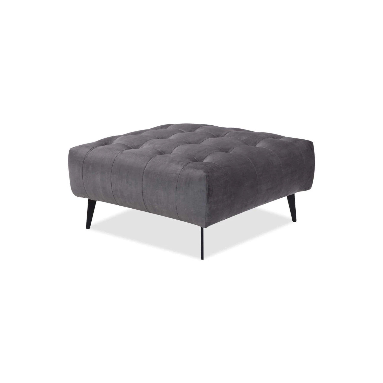 Mondrian Heritage Steel Velvet Fabric Footstool 2 Mondrian Heritage Steel Velvet Fabric Footstool - Image 2
