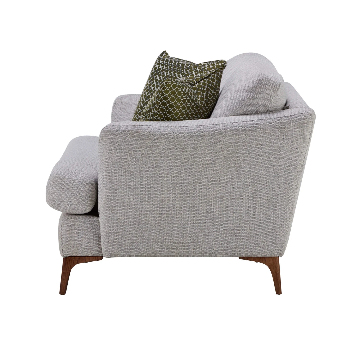 Harrison Pale Grey Fabric Cuddler Sofa 3 Harrison Pale Grey Fabric Cuddler Sofa - Image 3