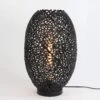 Lisbon Medium Matt Black Table Lamp
