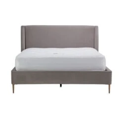 Maria Grey Velvet Fabric 150cm Kingsize Bed Frame 5 Maria Grey Velvet Fabric 150cm Kingsize Bed Frame -Housing Units Furniture Store ddced32fde91dba2749bd58958a3c2ce