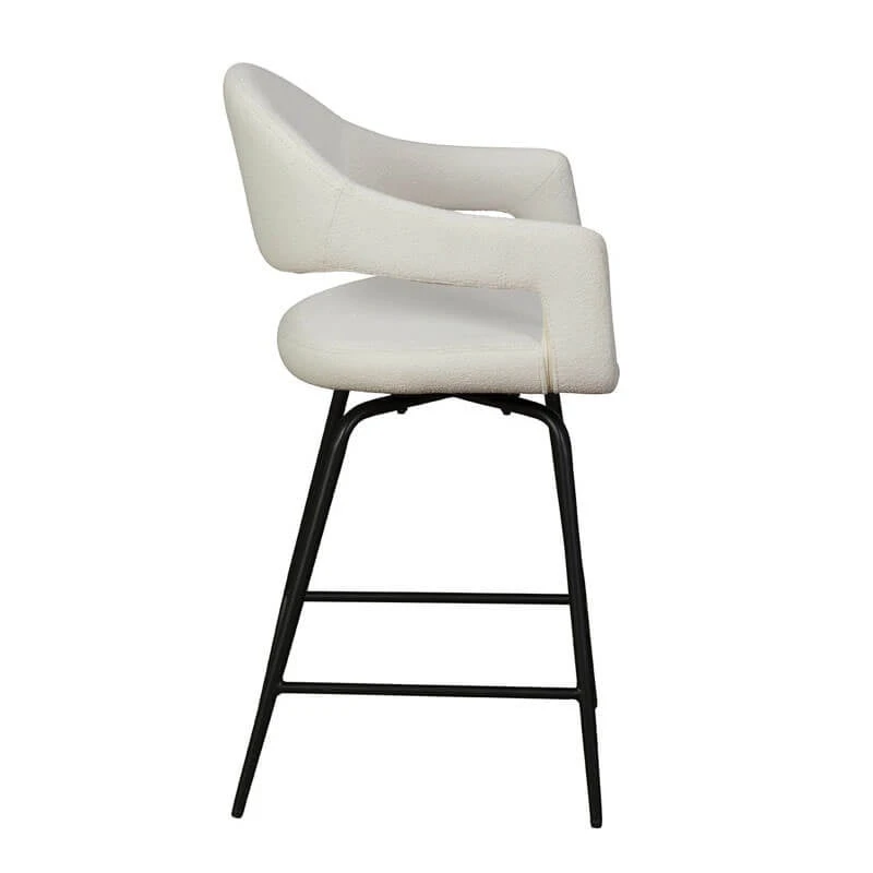 Jenny Counter Bar Stool In Misty Boucle 3 Jenny Counter Bar Stool In Misty Boucle - Image 3