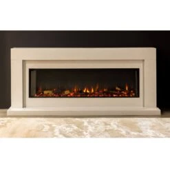 Santiago White Faraya Marble Fire Surround