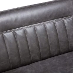 Clarence Grey Faux Leather Left-Hand Corner Dining Bench -Housing Units Furniture Store dfa88c1b5d8118855274299d045000c8